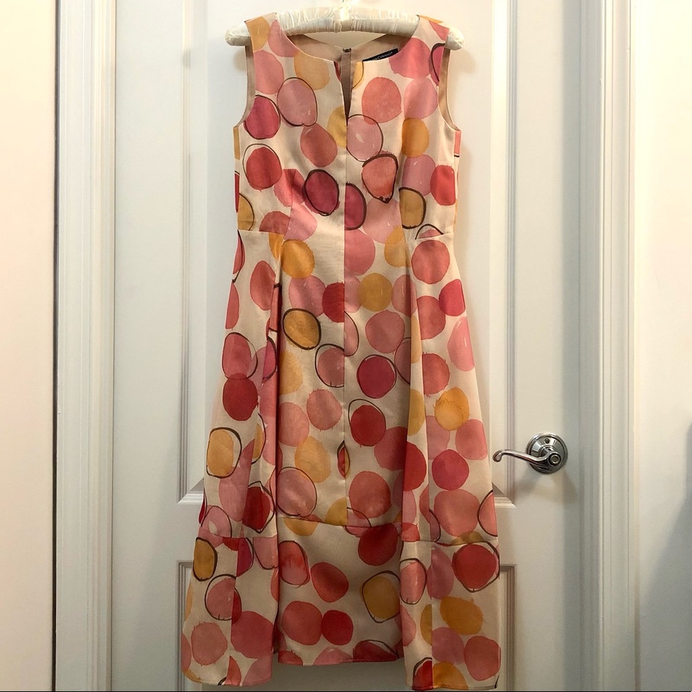 Luisa Cerano Pink Polka Dot Dress